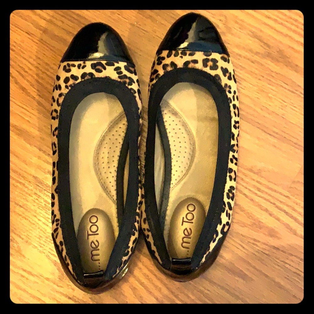 Me Too Leopard Print Flats - image 1